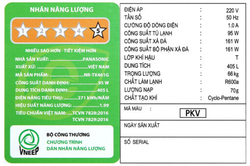 Tủ lạnh Panasonic Inverter 405 lít NR-TX461GPKV