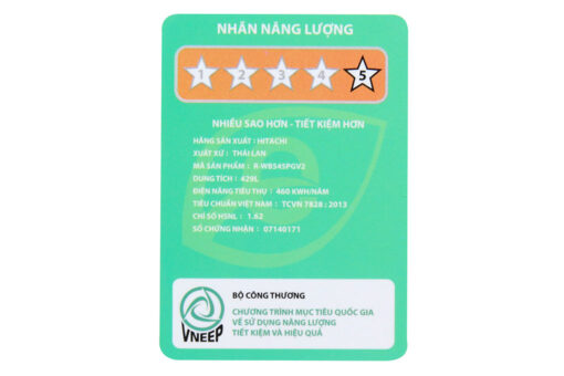 Tủ lạnh Hitachi Inverter 429 lít R-WB545PGV2 GBK