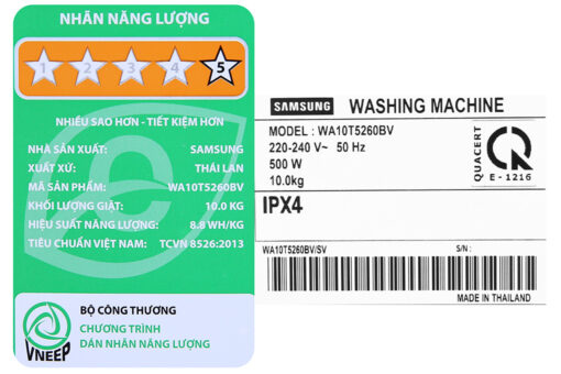 Máy giặt Samsung DD Inverter 10 Kg WA10T5260BV/SV
