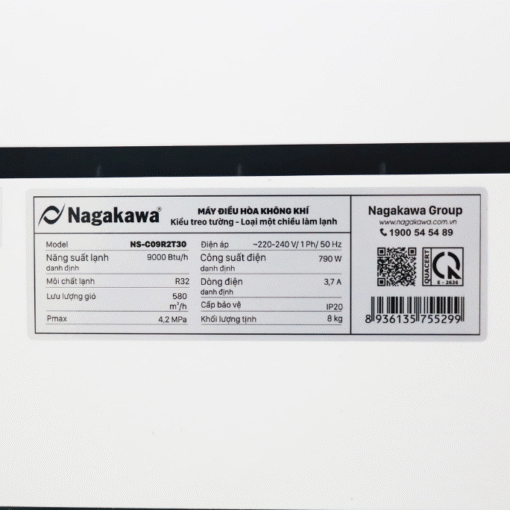 Điều hòa Nagakawa 12000BTU 1 chiều NS-C12R2T30