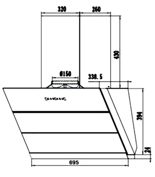Máy hút mùi Canzy 70cm CZ-70LCD
