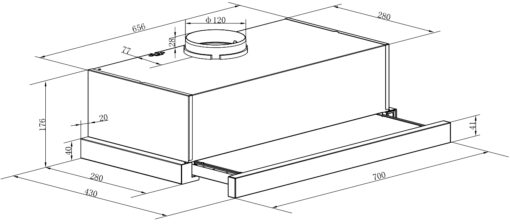Máy hút mùi Canzy 70cm CZ-C517I