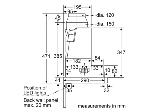 Máy hút mùi Bosch 90cm DFS097K51 Serie 8