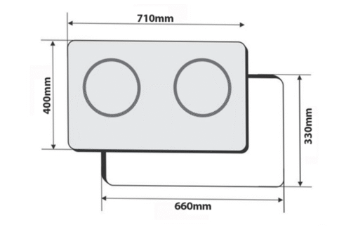 Bếp từ hồng ngoại Faster 2 vùng nấu FS-2SIR