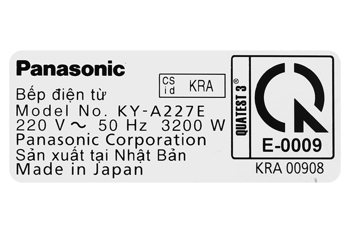 Bếp đôi từ hồng ngoại Panasonic KY-A227EKRA