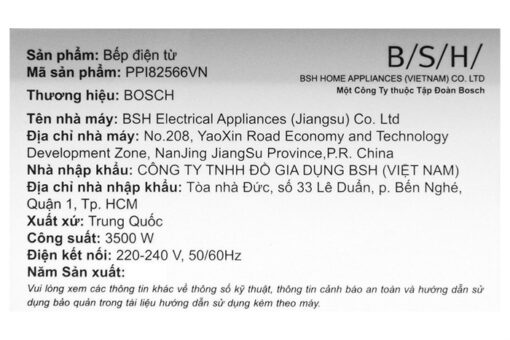 Bếp từ đôi lắp âm Bosch âm tủ PPI82566VN kính Schott Ceran