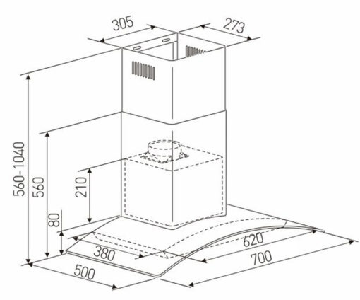 Máy hút mùi Canzy 70cm CZ-70AB