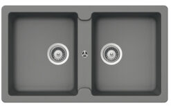 Chậu rửa đá Hafele 2 hố 86cm GALBA HS-GD8650 570.36.500
