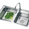 Chậu rửa inox 2 hố lệch 80cm Eurosun Skyland EU-8245S
