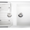 Chậu rửa Konox 2 hố Granite Sink 86cm Phoenix Smart 860 White