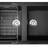 Chậu rửa Konox 2 hố Granite Sink 86cm Phoenix Smart 860 Black
