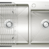 Chậu rửa Konox 2 hố lệch Overmount Sink 82cm KN8245DO