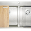 Chậu rửa Konox 2 hố Workstation Sink Topmount 82cm KN8250TD