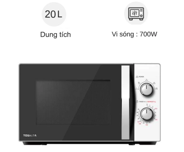 Lò vi sóng Toshiba 20 lít MWP-MM20P(WH)