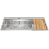 Chậu rửa Inox 116cm Malloca Slide MS 1162R