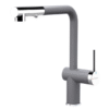 Vòi rửa Konox dây rút Stella Grey nóng lạnh