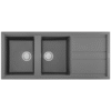 Chậu rửa đá Granite 2 hố Malloca TITANIUM K-50073