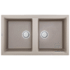 Chậu rửa đá Granite 2 hố Malloca TORTORA K-45043