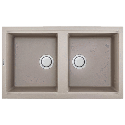 Chậu rửa đá Granite 2 hố Malloca TORTORA K-45043