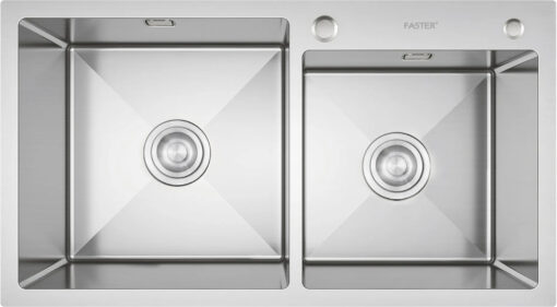 Chậu rửa 2 hố lệch Faster FS 8245HSS Inox SUS304