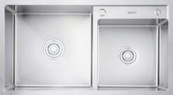 Chậu rửa 2 hố lệch 84cm Gento inox 304 GT04-8448S