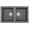 Chậu rửa đá Granite 2 hố Malloca TITANIUM K-45073