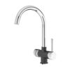 Vòi rửa Konox ba đường nước Trim-Water Black nóng lạnh RO