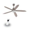 Quạt trần 5 cánh Gcool Smart DC Copter 05 RL nâu