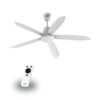 Quạt trần 5 cánh Gcool Smart DC Copter 05 RL trắng