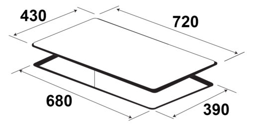 Bếp từ Kaff 2 vùng nấu KF-988II 4000W