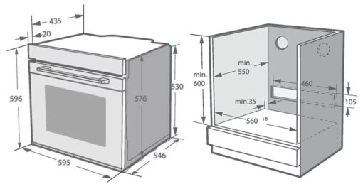 Lò nướng Kaff KF-BI75SLIM 75 lít