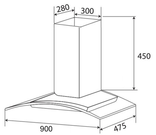 Máy hút mùi Kaff KF-GB985N 90cm