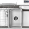 Chậu rửa inox Kluger 80cm KH8048SL Plus