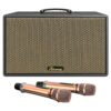 Loa xách tay Paramax Saga Black bass 20cm 300W 16kg kèm 2 micro