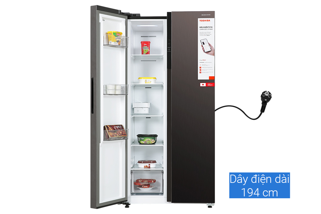 Tủ lạnh Toshiba Inverter 460 lít GR-RS600WI-PMV(37)-SG