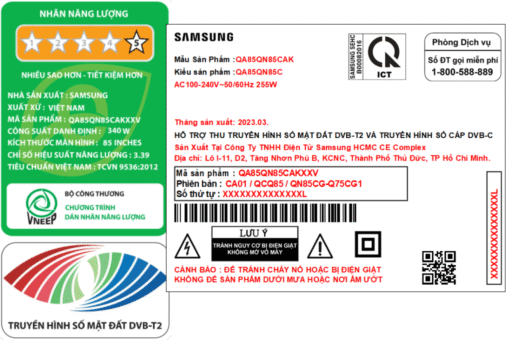 Smart Tivi Neo QLED 4K 85 inch Samsung 85QN85CA