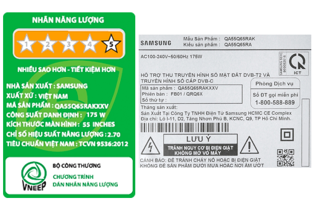 Smart Tivi QLED Samsung 4K 55 inch QA55Q65R