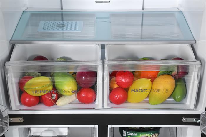 Tủ lạnh Aqua Inverter 469 lít Multi Door AQR-M536XA(WGB)