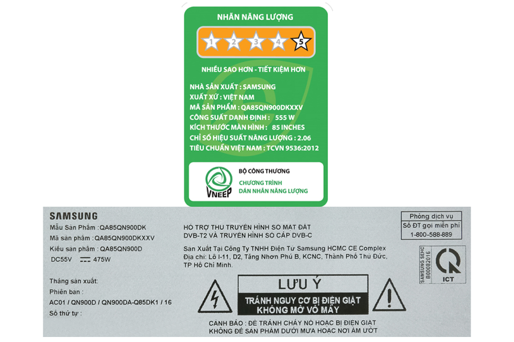 Smart Tivi Neo QLED Samsung 8K 85 inch QA85QN900D