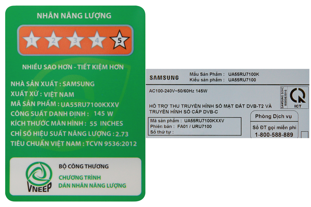 Smart Tivi Samsung 4K 55 inch UA55RU7100