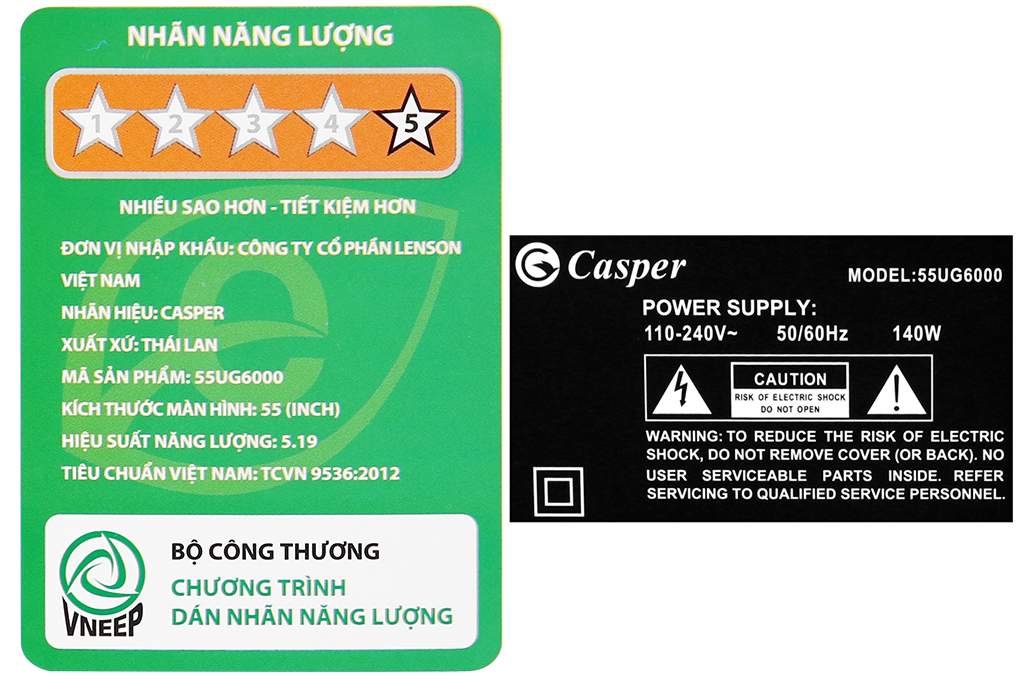 Android Tivi Casper 55 inch 55UG6000