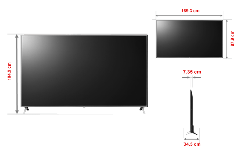 Smart Tivi LG 4K 75 inch 75UN8000PTB ThinQ AI