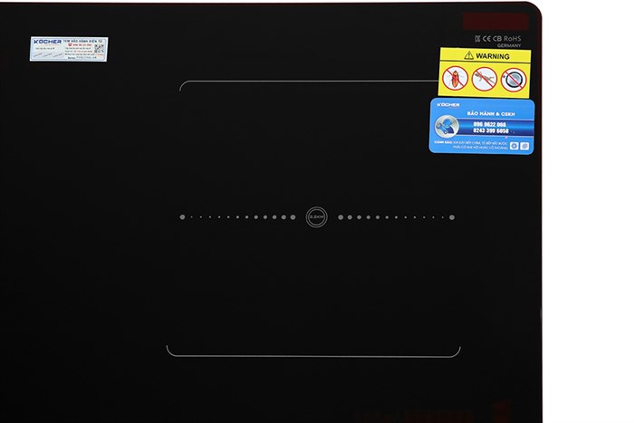 Bếp từ hồng ngoại 2 vùng nấu lắp âm 4000W Kocher EI-633