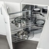 Góc liên hoàn inox mạ chrome Eurogold EP101 góc trái 100cm 40kg