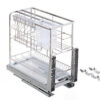 Giá dao thớt Eurogold khung rổ inox 304 EP40F 36 cm