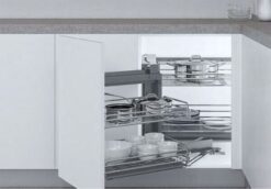 Giá góc liên hoàn inox nan oval Eurogold EPV101 100cm 40kg