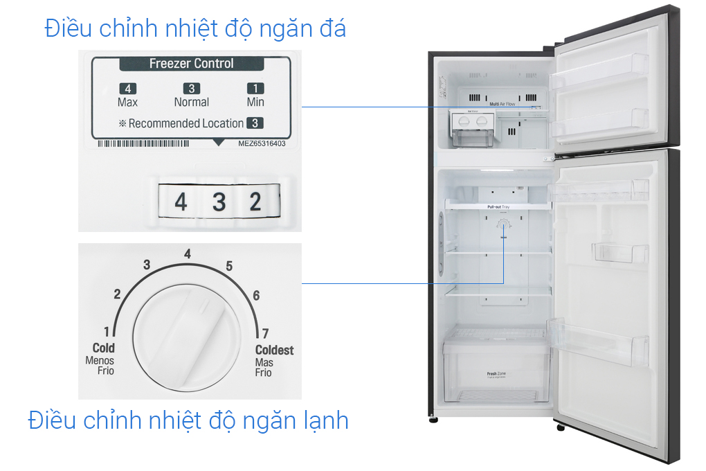 Tủ lạnh LG Inverter 208 lít GN-M208BL