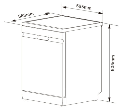 Máy rửa bát 17 bộ diệt khuẩn UV Kocher KDEU-X15B Pro