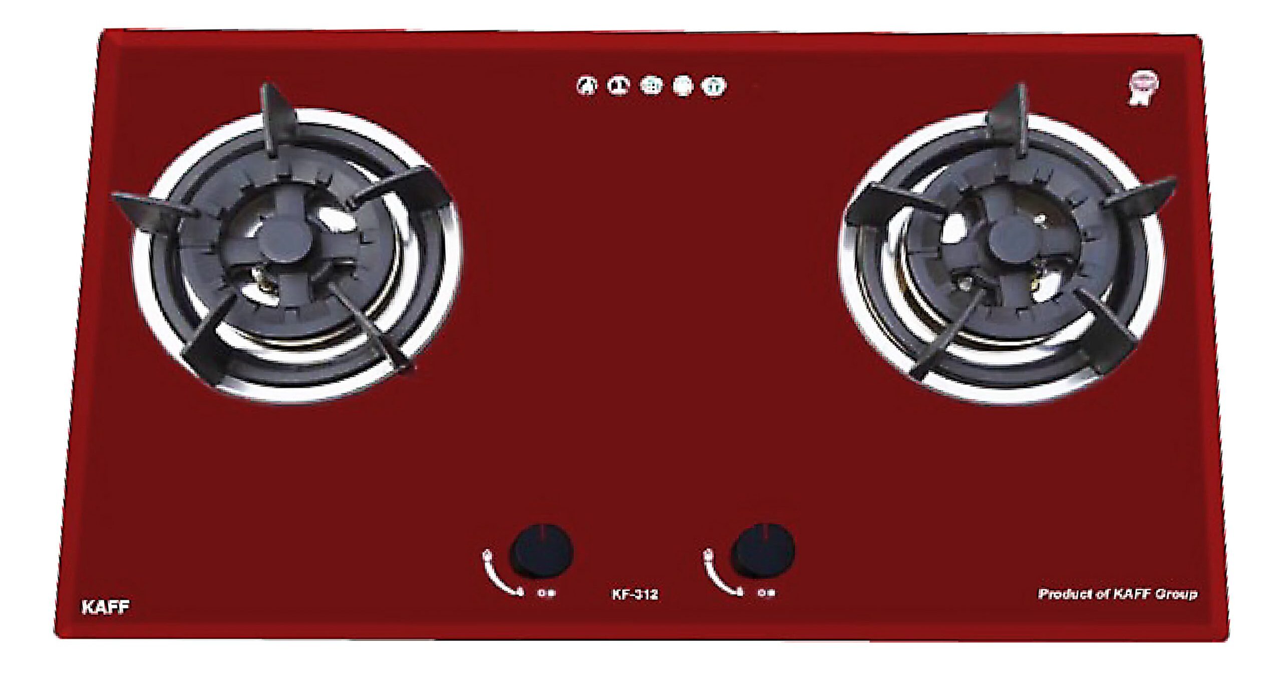 Bếp gas âm 2 vùng nấu Kaff KF-312
