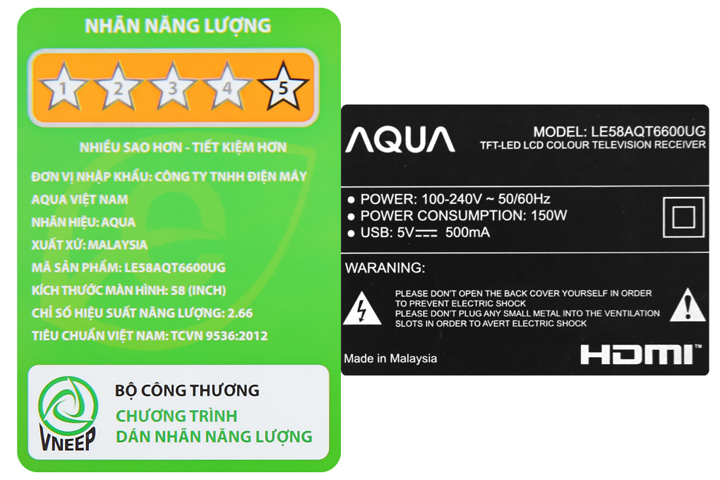 Android Tivi AQUA 4K 58 inch LE58AQT6600UG
